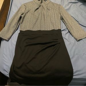 Long Sleeve High Collar Dress